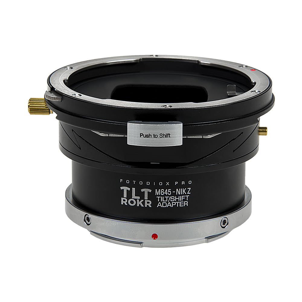 Pro TLT ROKR - Tilt/Shift Lens Mount Adapter Compatible with Mamiya 645 (M645) Mount Lenses to fit Nikon Z-Mount Cameras