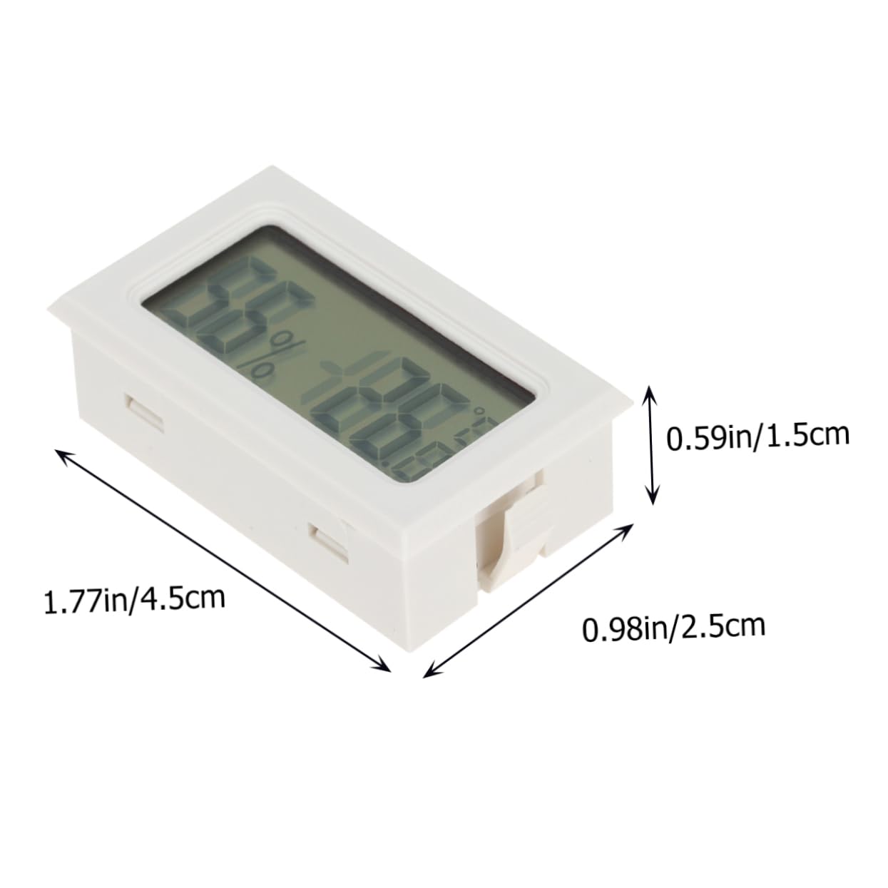 YARNOW 10piezas Higrómetro Digital Inalámbrico Mini Para Reptiles Medidor De Temperatura y Humedad Monitor De Para Acuarios y Terrarios De Actualización Cada Segundos Pantalla Clara