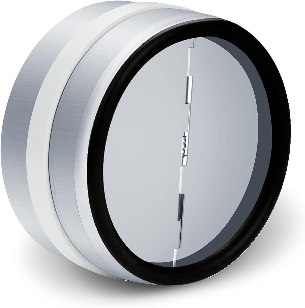 4-Inch Backdraft Damper Shutter Inline Spring Loaded for Dryer Duct