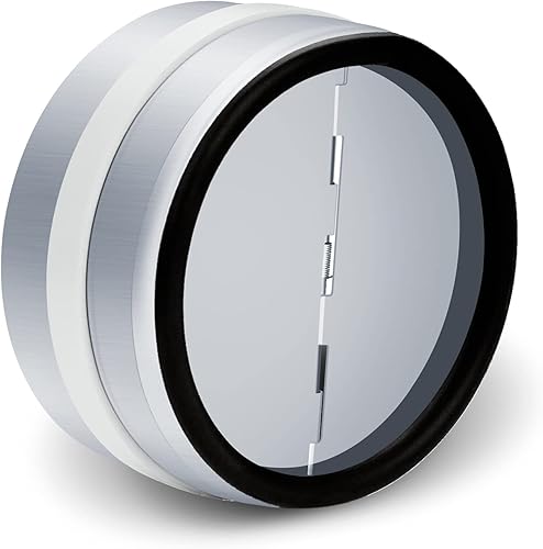 FRESH SPEED Obturador de amortiguador contracorriente de 6 pulgadas con resorte en línea para conducto de secadora