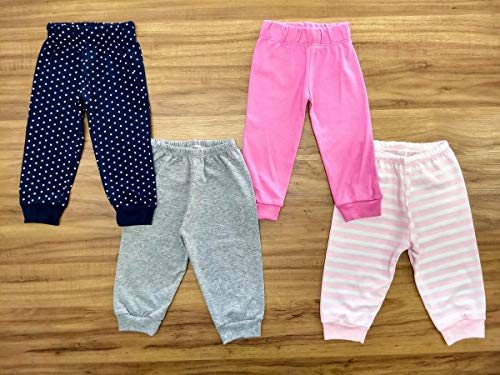 Kit 12 Peças Body Manga Longa Manga Curta Calça Mijão para Bebê Meninas Tamanho:M