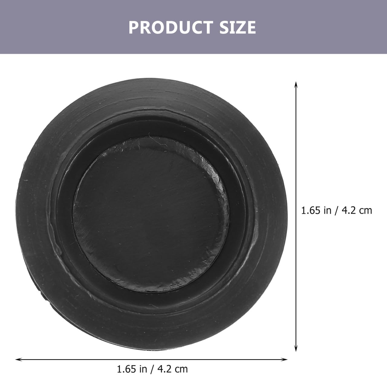 KOMBIUDA 40Pcs Piggy Bank Bottom Caps Rubber Plugs for Money Boxes Savings Jars Sealed Stopper Covers Easy Push Install 1.65X1.65X0.31In - Image 3