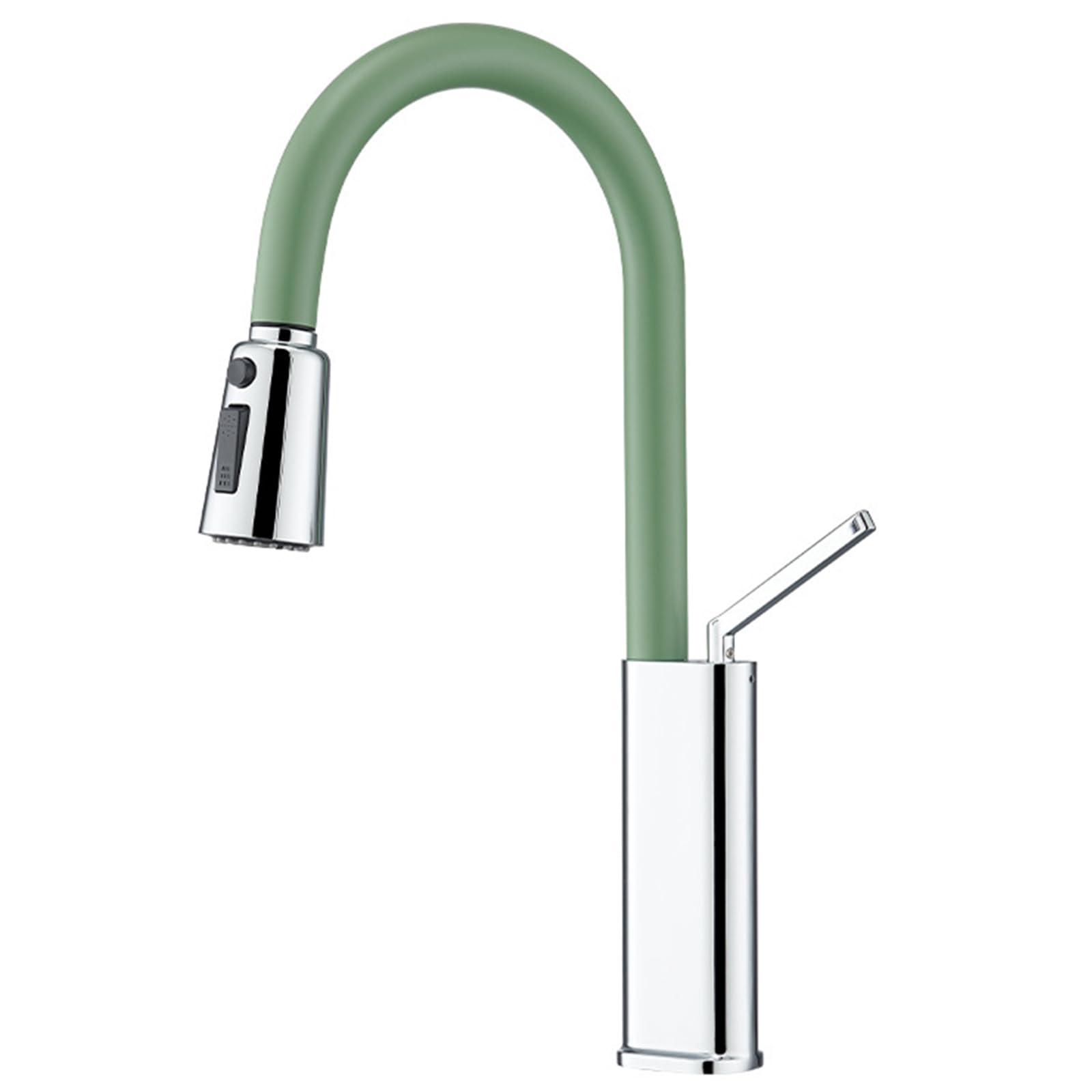 FCXWEVR 360° Swivel Kitchen Faucet with Pull-Down Sprayer 3 Function Brass Mixer Tap - Stylish and Functional Sink Tap for Modern Kitchens.