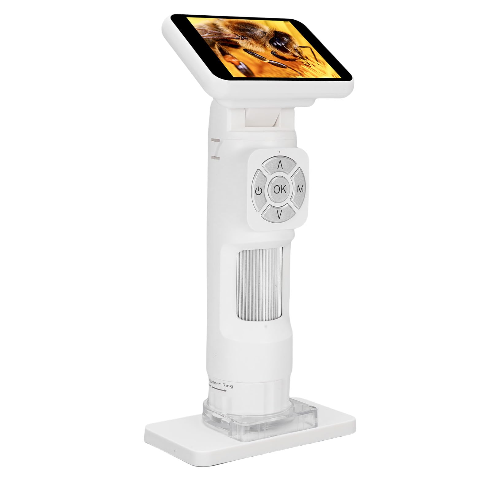 Microscopio Digitale LCD con Schermo da 2,8 Pollici Lente d'ingrandimento USB Portatile 1080P 8 Luci LED da 30X a 120X Fotocamera Portatile per Microscopio per Adulti Bambini Monete Gioielli