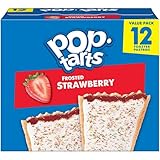 Pop-Tarts Toaster Pastries, Breakfast Foods, Kids Snacks, Frosted Strawberry (12 Pop-Tarts)