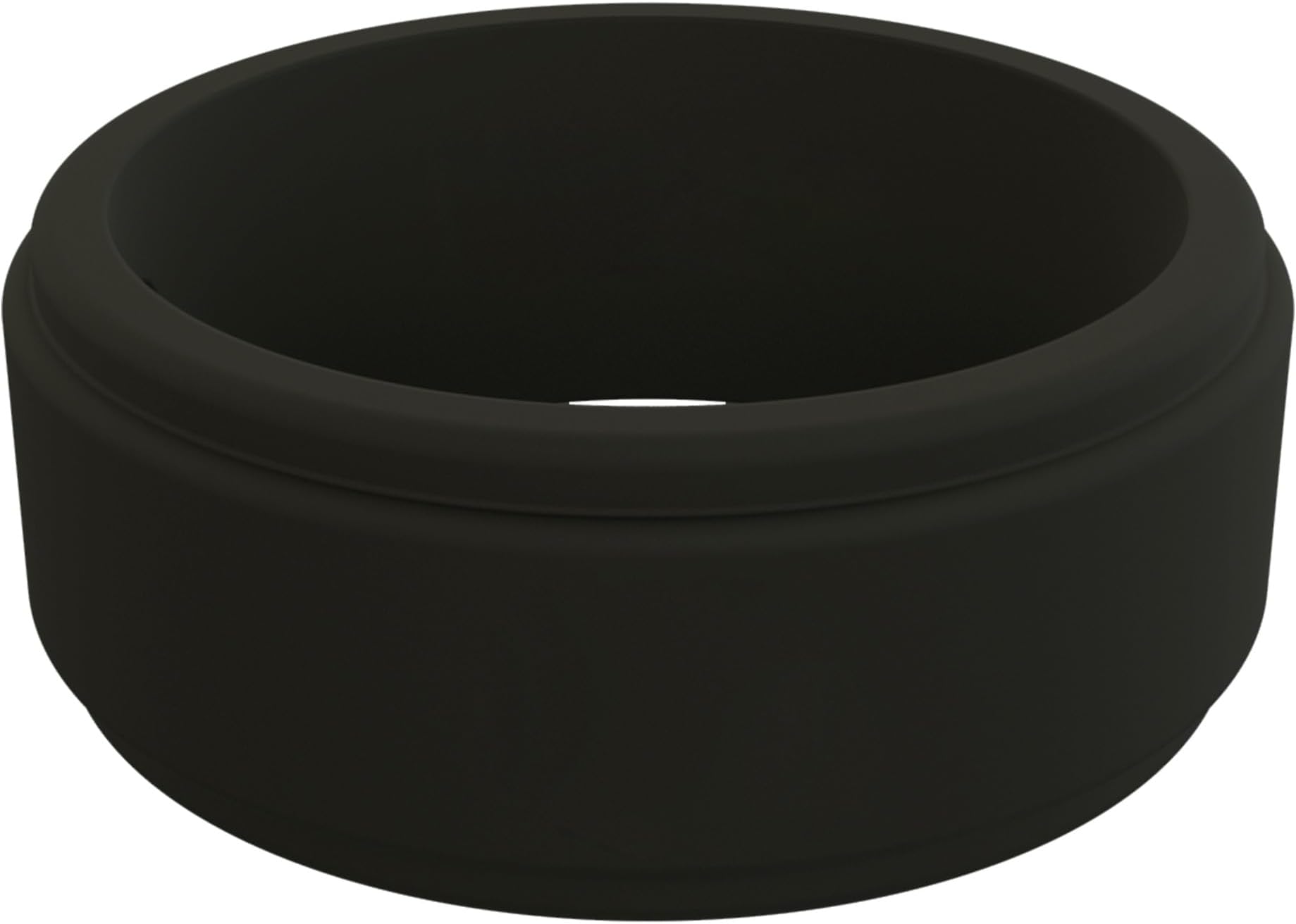 QALO Men's Step Edge Silicone Ring