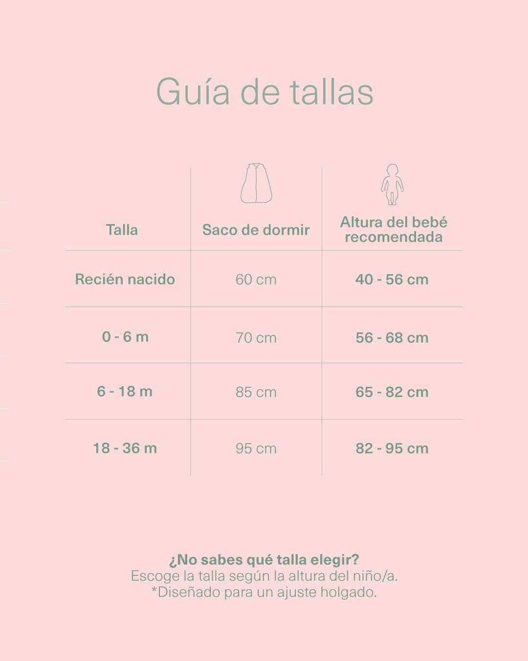 molis&co - Saco de Dormir para bebé 2.5 TOG - 85 cm (6-18 Meses) - Ideal para Invierno - Muselina Premium - Acolchado, Suave y Cálido - Fjord
