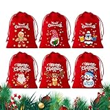 Charmantes aides de : grâce à leur fonctionnalité polyvalente, ces sacs à cordon de serrage en velours de agissent comme un sac cadeau de taille généreuse pour besoins de festifs. imprimés de bonhomme de neige remarquables améliorent toute célébration en stockant en toute sécurité et de manière décorative des bonbons, des ornements ou des jetons de remerciement, ajoutant ainsi à l'atmosphère festive sans perdre en praticité.