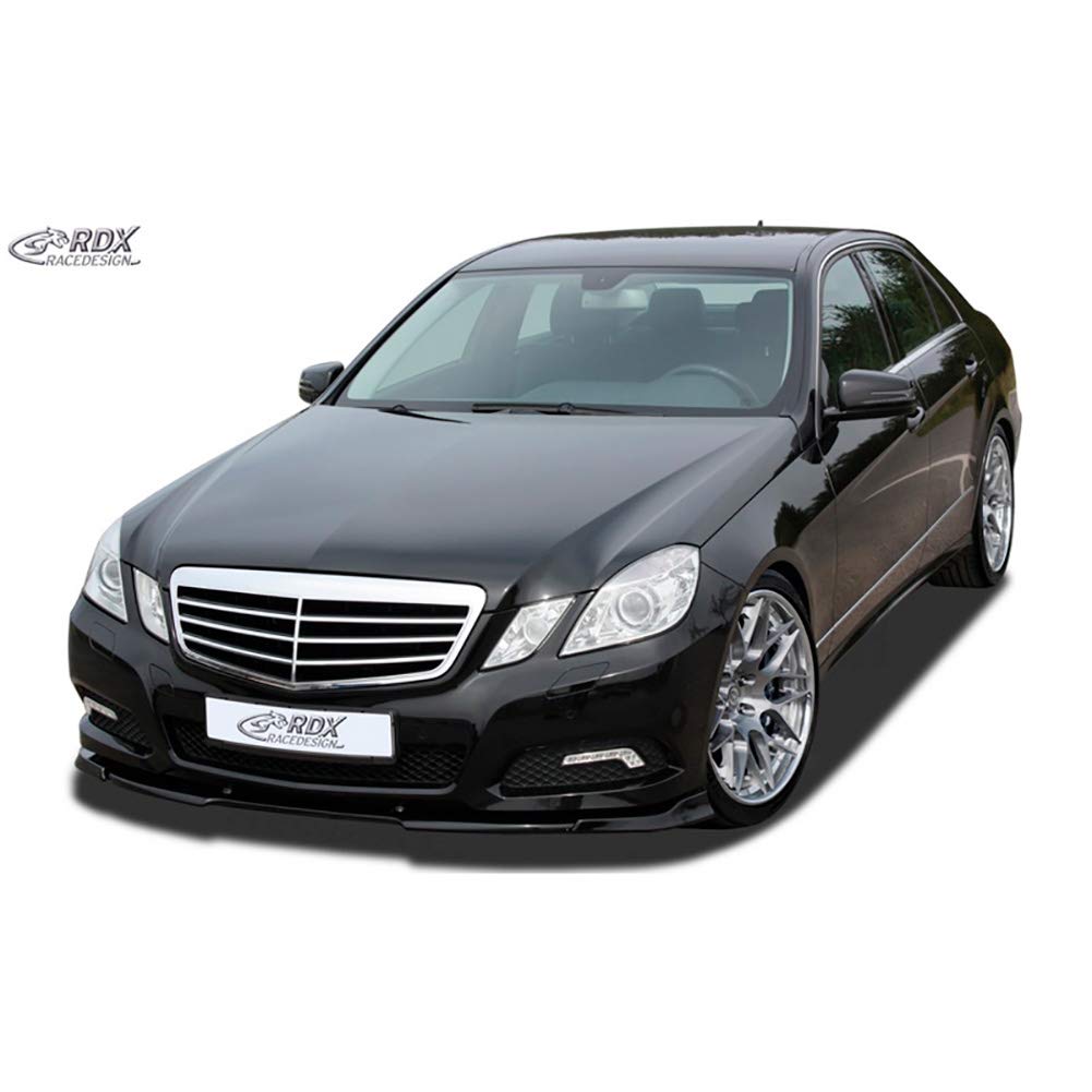 RDX Racedesign Frontspoiler VARIO-X E-Klasse W212 2009-2013 Frontlippe Front Ansatz Vorne Spoilerlippe, Schwarz, Unlackiert