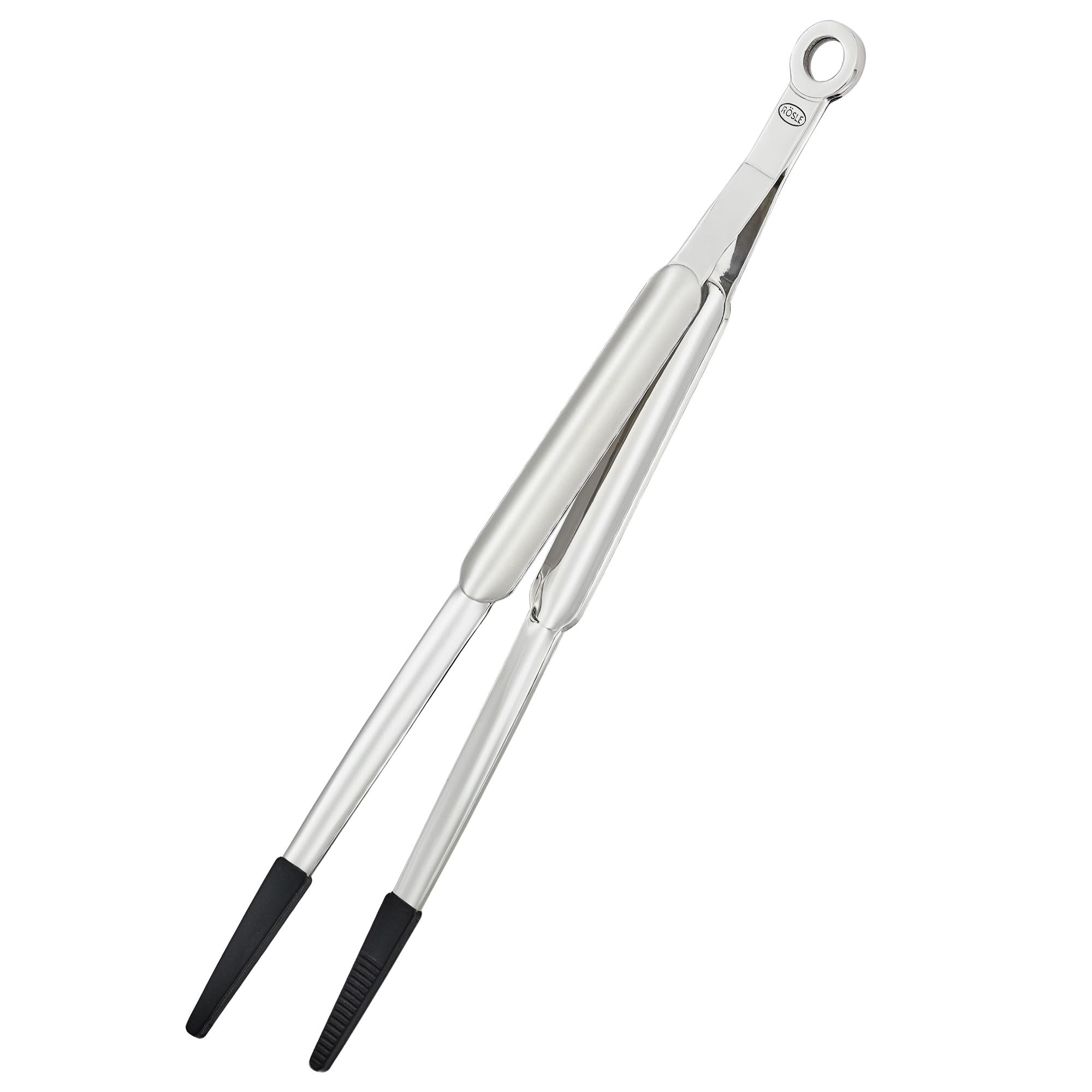 Rosle 12986 Stainless Steel Fine Tipped with Silicone Needle-Nose Pliers Cooking Tongs
