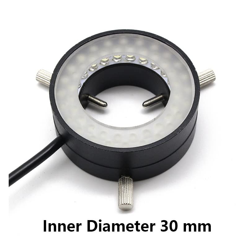 Microscope Microscope Top LED Ring Light Source-Inner Diameter 30mm Industrial Microscope Ring Light-850 /940nm 48 LED CCD Vision Light Source Adjustable White Yellow(Yellow)