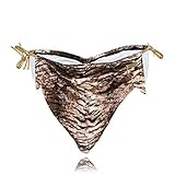 Andrew Christian Plush Tiger Jungle Mesh Thong, Tiger Print, Medium