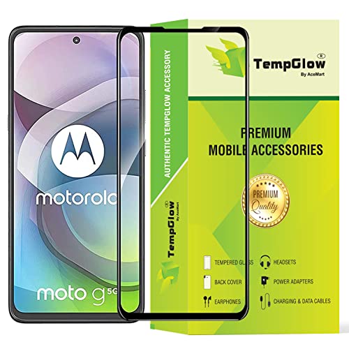 Image of Screen Protector for Motorola Moto G-5G (Black) Tempered Glass Edge-to-Edge 6D Screen Guard With Installation Kit