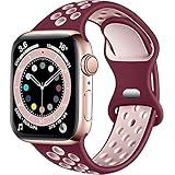 【Modelo compatible】 Correas deportivas de silicona Epova aptas para Apple Watch todos los modelos, incluido Apple Watch 38mm 40mm 42mm 44mm 41mm 45mm 49mm, iWatch SE,series 8,series 7, series 6, series 5, series 4, series 3, series 2, series 1, recuerde amablemente: iWatch no incluido