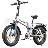 VARUN Bici Elettrica Pieghevole, 20''*4.0" Fat Tire Bicicletta Elettrica