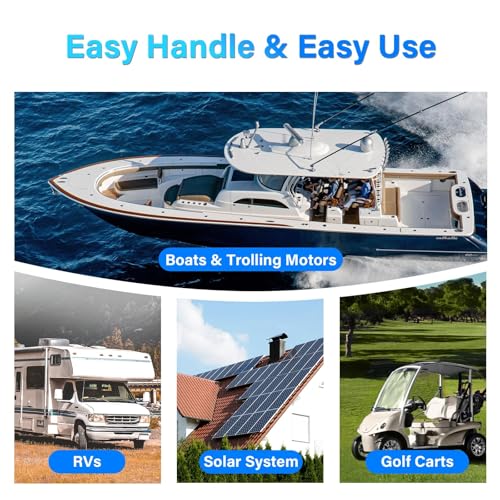 Image of Wattcycle 12V 100Ah LiFePO4 Lithium Mini Battery with Bluetooth, Smart 100A BMS - 15000 Cycles, Mini 12V Lithium Battery for RV, Marine, Boat, Trailer Group 24 Lifepo4 Battery