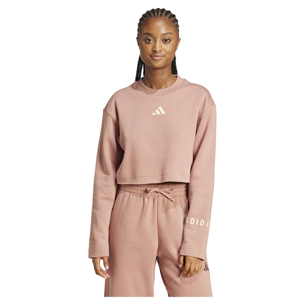 adidas All SZN Crop Graphic Sweatshirt XS, Różowy kolor, XS