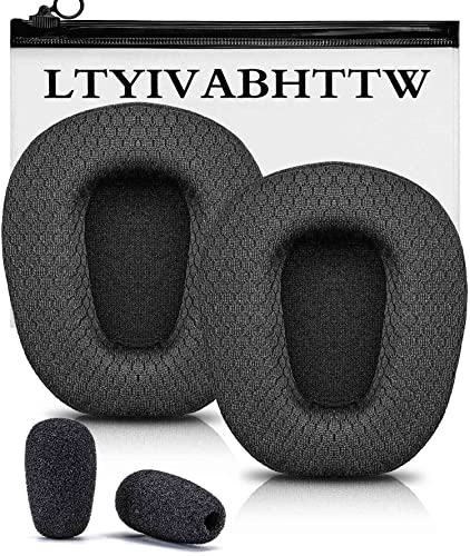 Kit de cojines de repuesto para almohadillas de auriculares B450-XT B550-XT - Mesh transpirable negro miniatura 1