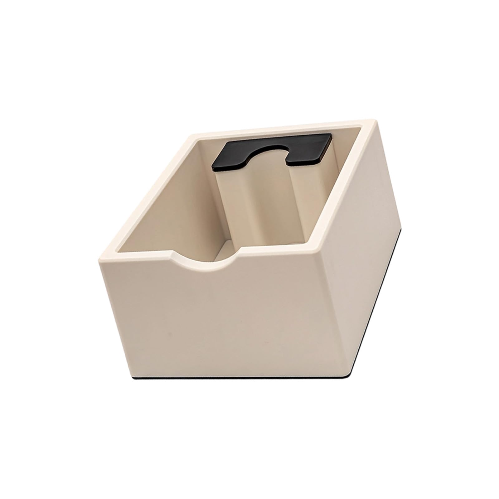 LUCKGONI Coffee Grounds Container Dump Bin Espresso Knocks Box with Shock Absorbent and Antislip Base Espresso Machine Accessorie