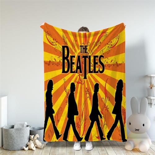 CHEWYZ Couverture The Beatles Couverture Polaire imprimée 3D | Couverture Chaude en Flanelle Automne/Hiver | Couverture en Peluche Douce et légère en Microfibre pour canapé 200x230cm - Les Beatles, Paul McCartney, John Lennon, RIngo Starr, George Harrison CHEWYZ Couverture The Beatles Couverture Polaire imprimée 3D | Couverture Chaude en Flanelle Automne/Hiver | Couverture en Peluche Douce et légère en Microfibre pour canapé 200x230cm