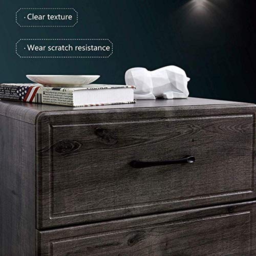 Table de chevet en bois 2 tiroirs armoire de rangement pour table d'appoint - 5