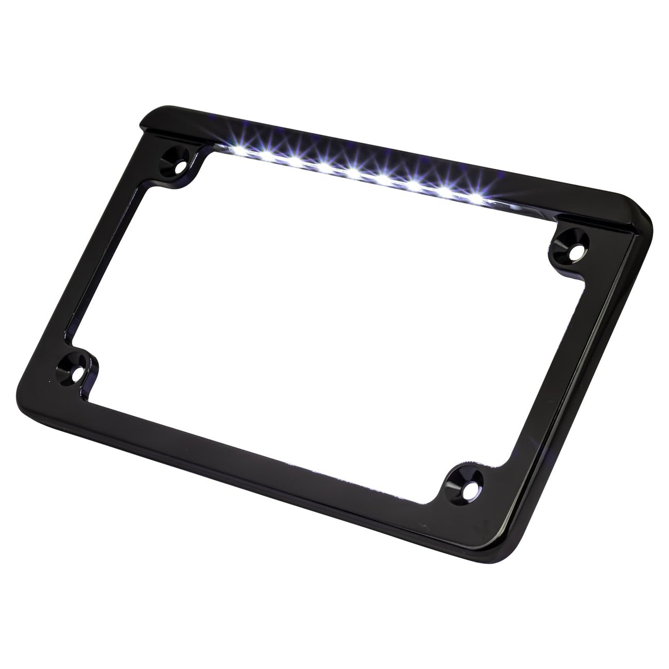 Eagle Lights Flat LED License Plate Light for Harley Davidson Motorcycles - Black