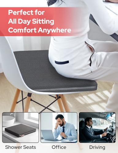 Image of Halohop Air Seat Cushion, Indoor Seat Cushion for Chair,Comfortable and Breathable,Non-Sweatiness for Long Sitting,Using 4D air Fiber Material, Suitable for Office,Car,Home Summer Series