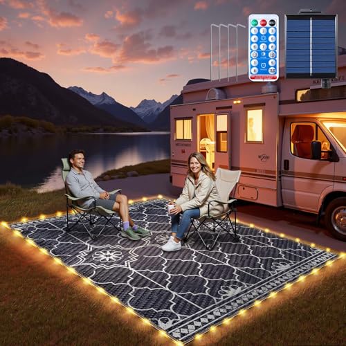 Solar Powered LED Outdoor Rug