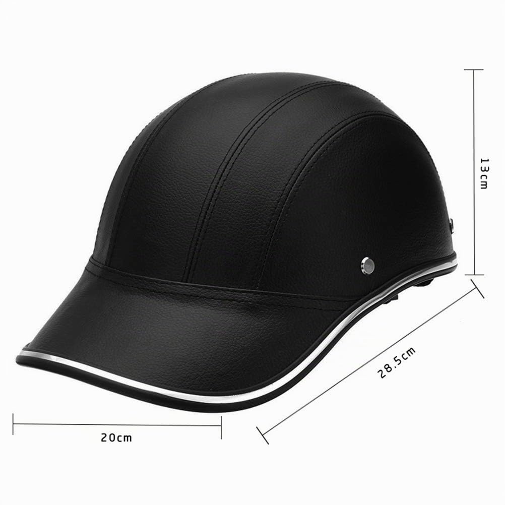 Demi-casque de moto - Casquette de baseball - Casque de protection anti-UV - Style vintage