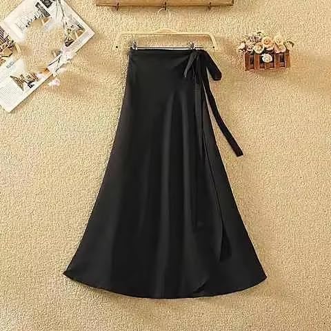 Falda Midí con Cremallera Lateral y Bloques de Color para Mujer3