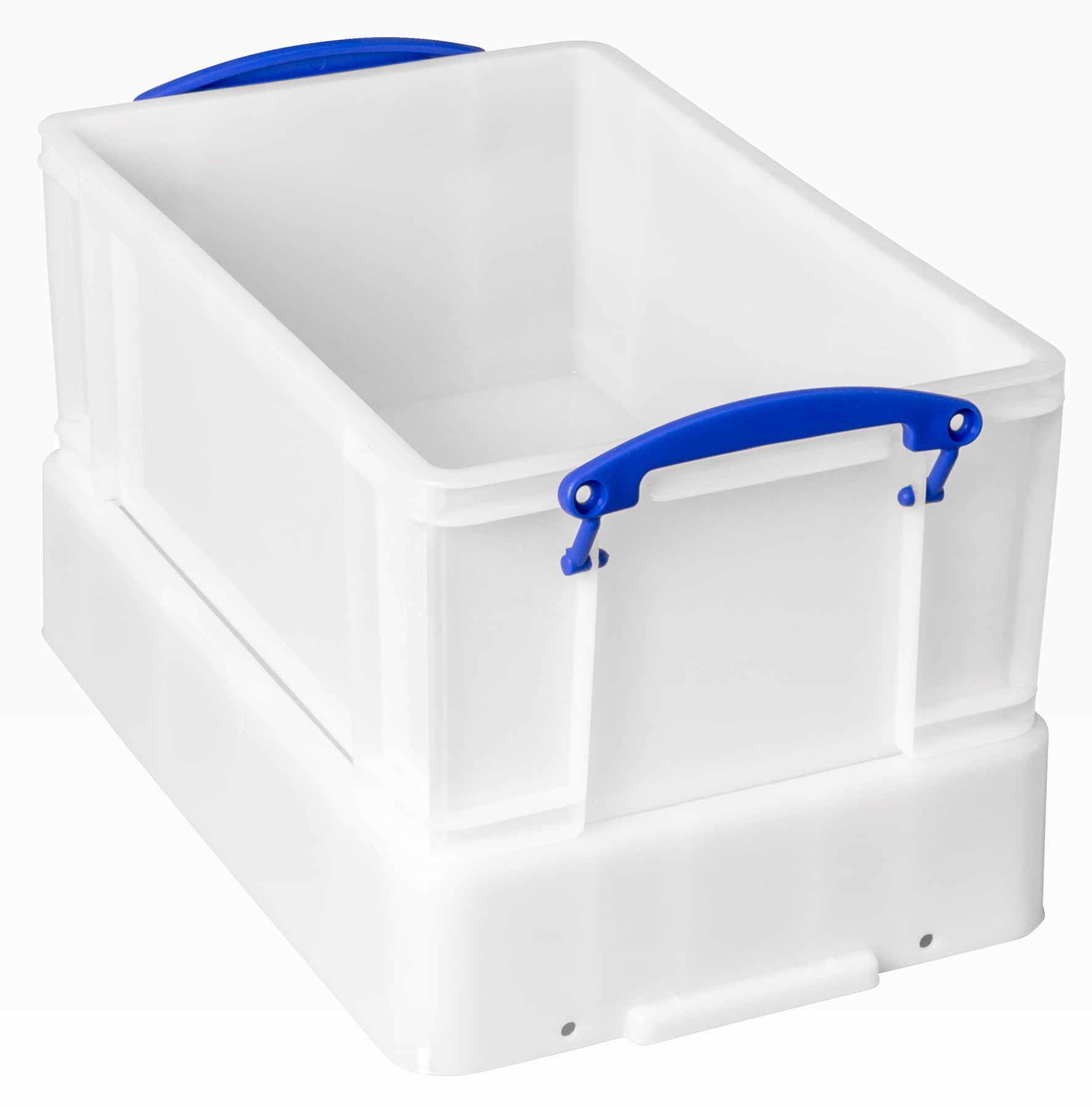 Naprawdę przydatne plastikowe pudełko do przechowywania, 9 l, białe, mocne z pokrywką XL (4 sztuki)