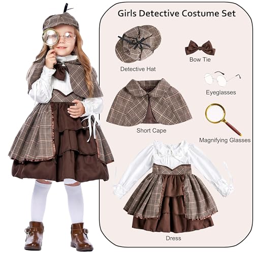 Disfraz Completo Detective Niña Talla Grande 10-12 años miniatura 3