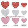 QINGQIU Valentines Day Crafts Set with 100 Heart Doilies, 4 Bags Foam Heart Stickers for Valentines Day Decor Kids Decoration Gifts Party Supplies #2