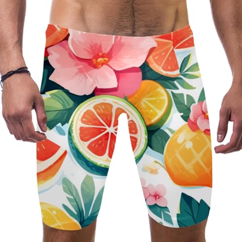 Jammer de natation homme du S au 3XL motif fruits colorés