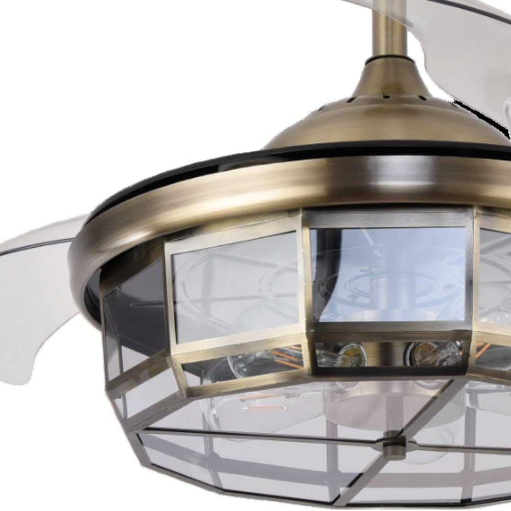 ABRILA Ventilador Dc Tornado Cuero 5xe27 107d 3aspas, wentylator