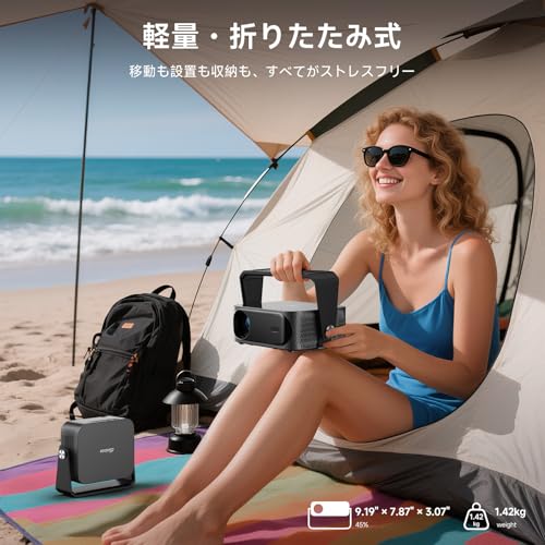 undefined 【2025革新360°回転可能】iSinbox プロジェクター 家庭用 小型 天井投影 1200ASNI 高輝度 1080P 4K対応 オートフォーカス 6D&6P自動台形補正 双方向bluetooth5.3 Wi-Fi6 ホームプロジェクター 300"大画面 リビング 家庭用Projector 持ち運び IOS/Android/パソコン/DVD/PS機/HDMI接続可 プレゼントに最適(黒) の商品画像 6