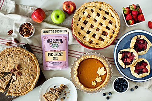 Old School Brand Southern Pie Crust Mix - 12 oz Package Makes 2 Crusts!