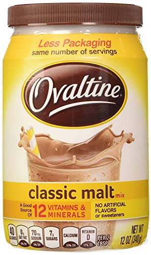 Ovaltine Classic Malt Flavored Milk Mix, 12 oz