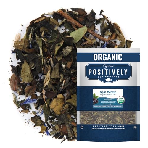 Image of Organic Positively Tea Company, Acai White Tea, Loose Leaf, 4 Ounce