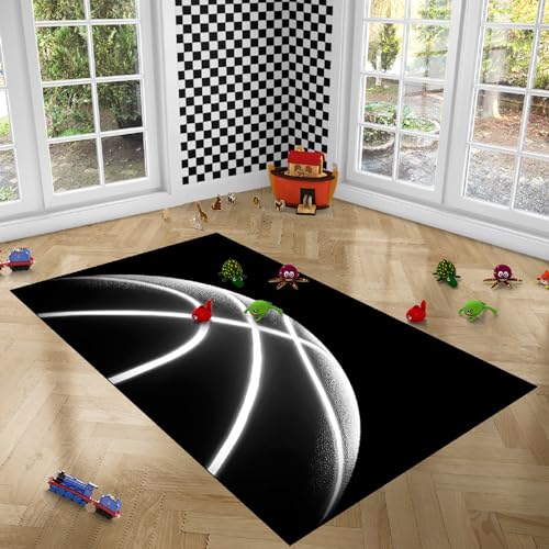 Tapete de Baloncesto para Dormitorio Infantil 2'6"×4' miniatura 4