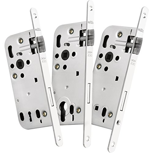 vasalat BB Einstemmschloss Buntbart ÖNORM Dornmaß 50mm, Nuss 8,5mm, verzinkt