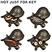 G Ganen Cast Iron Key Hider- Outdoor | Indoor Decoration- Garden Accessory- for Key | Ear Studs | Ring | Paper Clip- 1 Pcs (Turtle)