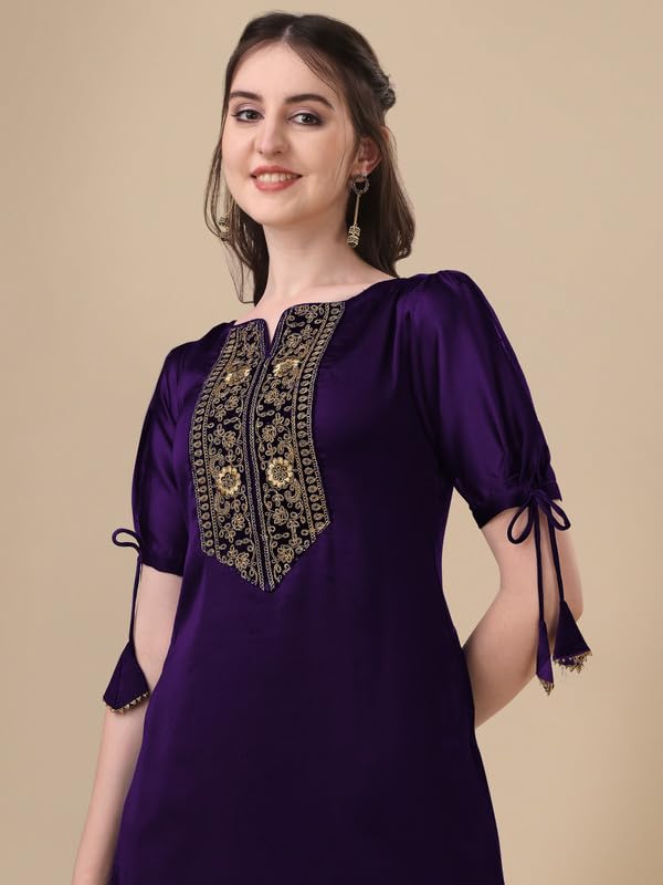 Image of Embroidery Silk Kurti