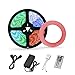 LED Strip Lights Waterproof 16.4ft 300leds RGB LED Light Strips 5050 Color Changing LED Strip Lights with Remote for Room LED Tape Lights for Home Kitchen Decoration Mounting Tape 12V Power Supply