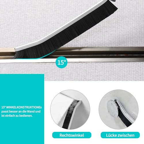 Spaltreinigungsbürste Fugenreinigungsbürste Hartborsten-eckenreinigungsbürste hartborstige fugenreinigungsbürste - für Fliesenböden, Türfensterschienen, Fugenreinigung in Bad, Küche- Hard-Bristled