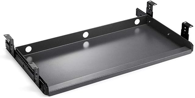 Plateau à clavier sous le bureau Plateau à tiroirs en métal lourd et résistant (Gray)