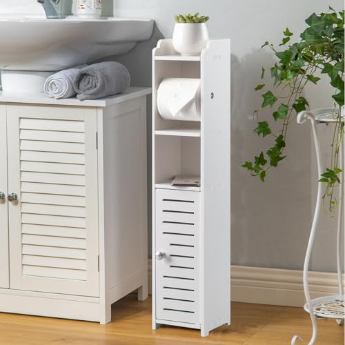AOJEZOR Bathroom Furniture Sets,Bathroom Storage Cabinet,Small Bathroom Storage Cabinet Great for Small Spaces,White Bathroom Organizer - Thumbnail 2