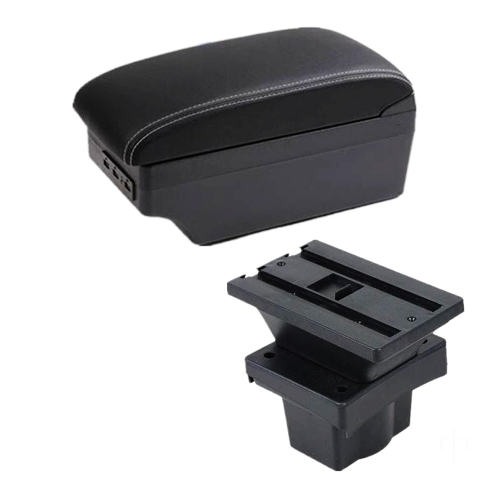 GTDTKGANAK Storage Box For Seat For Arona Central Armrest Storage For Box with USB(C3 7 Usb)