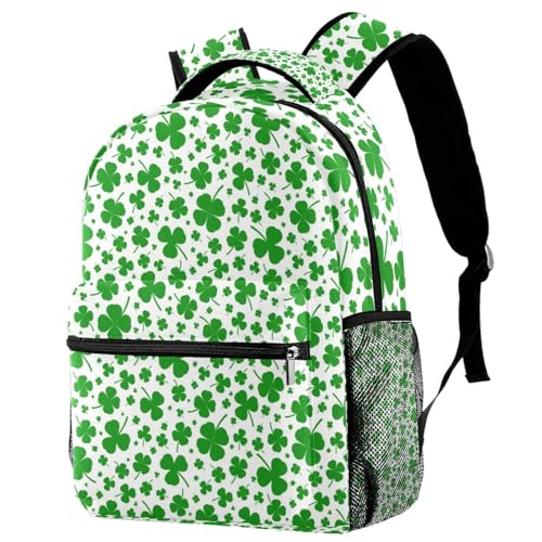 Sac à dos d'école pour femmes et adolescents avec motif feuilles