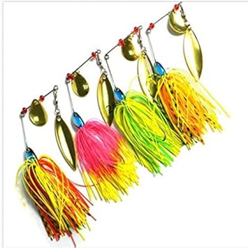 Amazon Bestok スピナーベイト バズベイト 釣具 スピナーベイトベイトステンレス フック ルアー フライ ハードルアー 定番カラー 8 5cm 17g 4色 Bestok ルアー